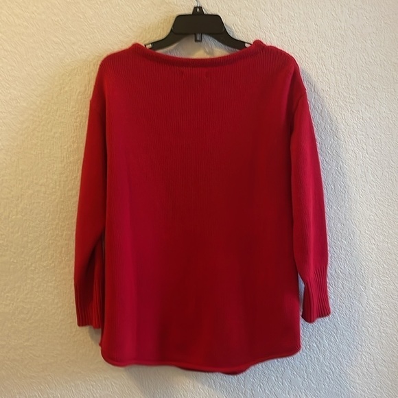 Chaps Cable Knit Red Women’s Sweater Medium - Picture 2 of 5